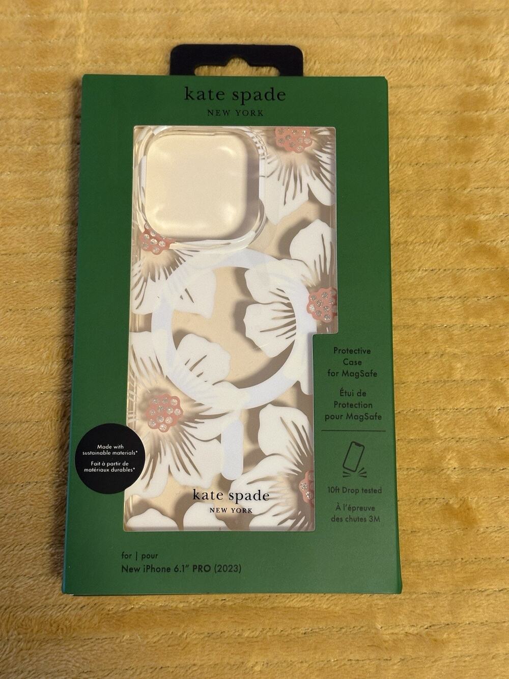 Kate Spade Protective Case Apple New iPhone 13 Pro 6.1" 2023 Floral Spring NIB